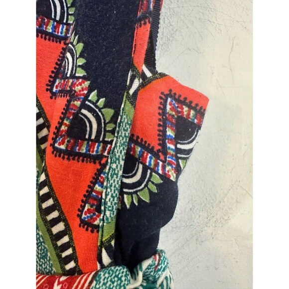 Maeve Maxi Dress Small Multicolor Geometric VNeck Cinched Waist Sleeveless Print - Picture 11 of 16